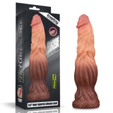 Lovetoy Adult Toys Flesh Dual layered Platinum Silicone Cock 9.5in Dildo 6970260905503