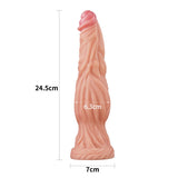 Lovetoy Adult Toys Flesh Dual layered Platinum Silicone Cock 9.5in Flesh 6970260909556