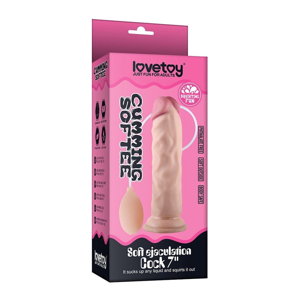 Lovetoy Adult Toys Flesh Soft Ejaculation Cock With Ball 8.5in 6970260908962