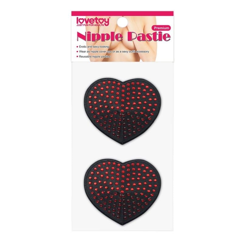 Red Diamond Heart Nipple Pasties Reusable – Adult Stuff Warehouse