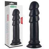 Lovetoy ANAL TOYS Black King Sized Anal Ripples -  28.5 cm (11.5'') Mega Anal Plug 6970260909167