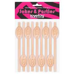 Funny straws and skewers in the form of penis and vagina