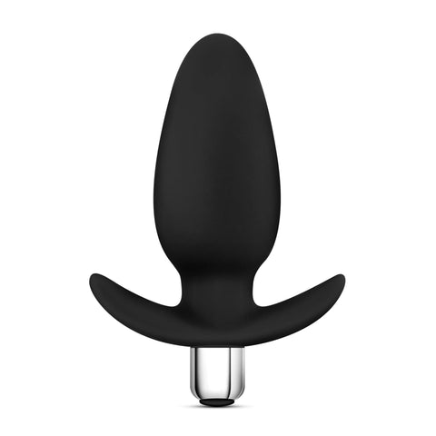 Luxe Little Thumper Black Vibrating Anal Plug 4 Inch Butt Plugs - Vibrating