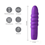 Maia Toys BULLETS & EGGS Purple Maia Sugr -  9 cm Silicone Bullet 5060311472175