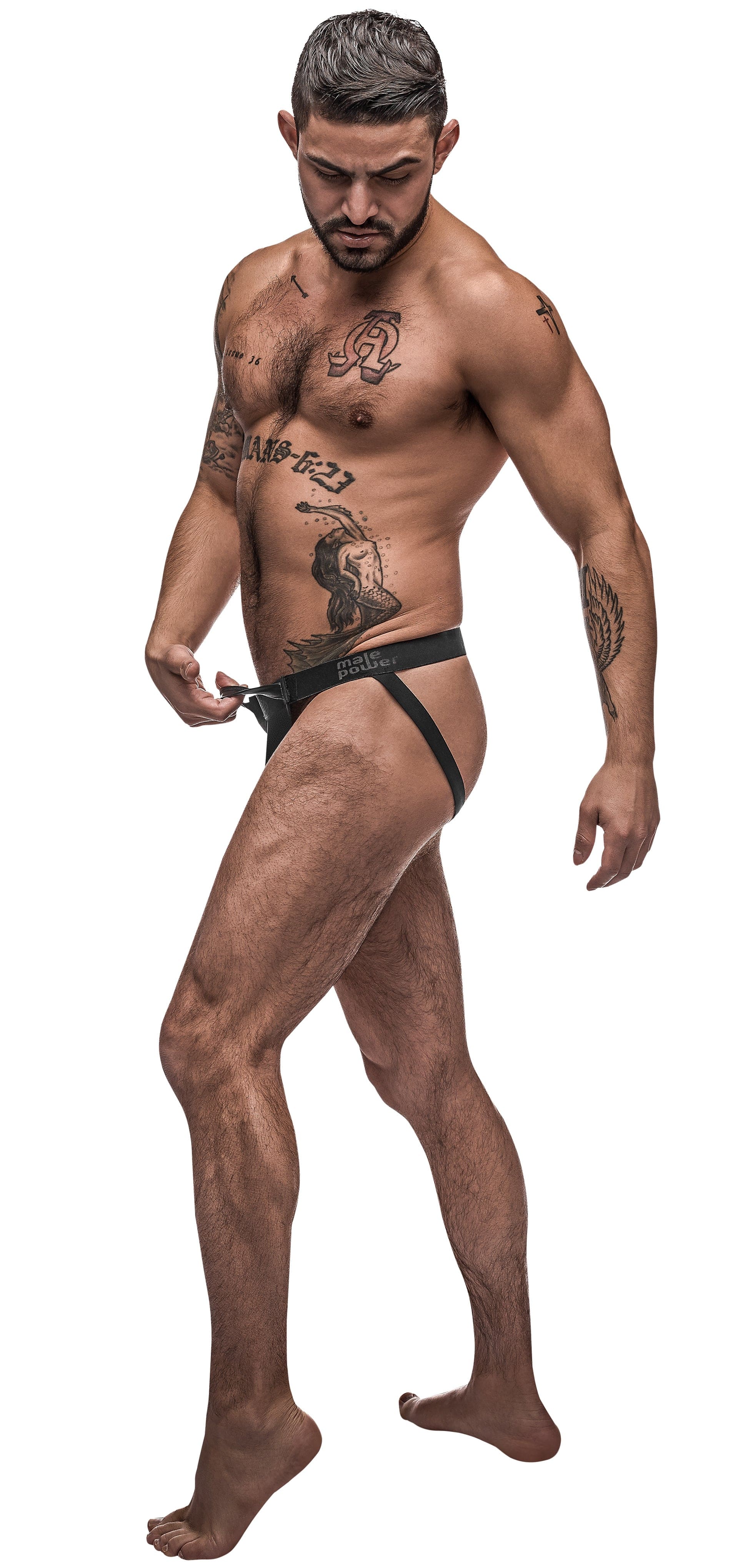 Male Power Lingerie Black / Large/Extra Large Male Power Grip and Rip Off Jock 845830082198