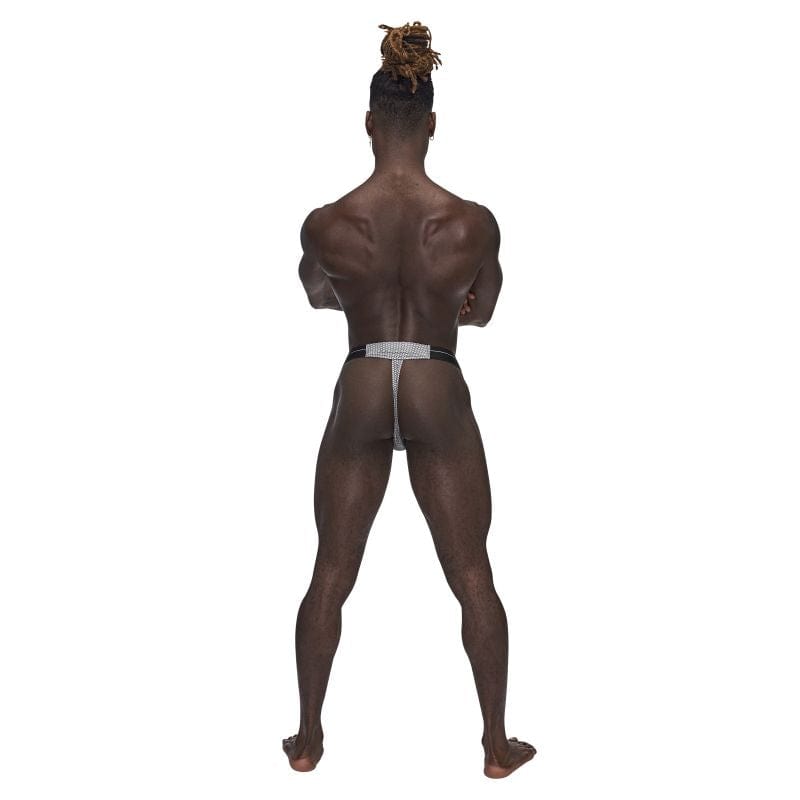 Male Power Lingerie Grey / Small/Medium Male Power Sexagon Micro V Thong Grey 845830086431