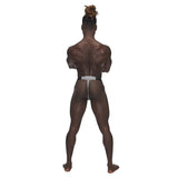 Male Power Lingerie Male Power Sexagon Micro V Thong Grey