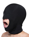Master Series Adult Toys Black Blow Hole Open Mouth Spandex Hood 848518012746