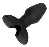 Master Series Adult Toys Black Invasion Hollow Silicone Anal Plug Small 848518015655