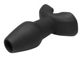 Master Series Adult Toys Black Invasion Hollow Silicone Anal Plug Small 848518015655