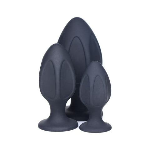 Triple Juicers Silicone Anal Plug Set in Black > Anal Range > Butt Plug Kits