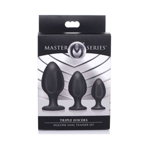 Triple Juicers Silicone Anal Plug Set in Black > Anal Range > Butt Plug Kits