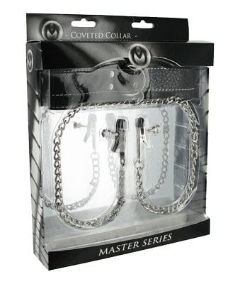 Master Series Adult Toys Chrome Coveted Collar And Clamp Union 811847017553
