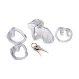 Master Series Adult Toys Clear / Medium Clear Captor Chastity Cage - Medium 848518037183