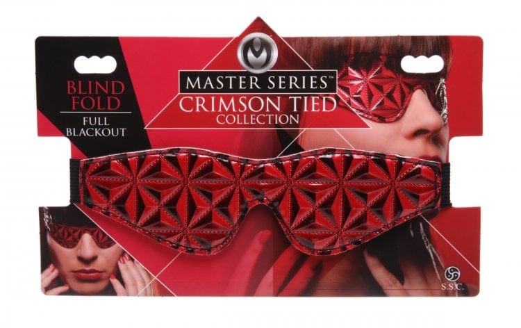 Master Series Adult Toys Red Crimson Tied Blindfold 848518016560