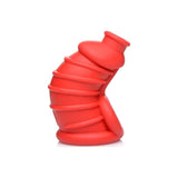 Master Series Adult Toys Red Dark Chamber Silicone Chastity Cage Red 848518043535