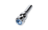 Metal Adult Toys Silver Silver Metal Urethral Plug w Sapphire Rhinestone Small 4627152611845
