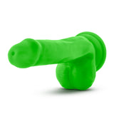 Neo Elite Adult Toys Green Neo Elite 6in Silicone Dual Density Cock with Balls Neon Green 819835022152