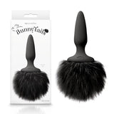 NS Novelties ANAL TOYS Bunny Tails Mini - Black Mini Butt Plug with Black Bunny Tail 657447102486