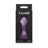 NS Novelties GLASS TOYS Purple Crystal Gem -  -  9 cm Glass Butt Plug 657447104787