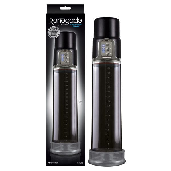 NS Novelties PUMPS Black Renegade - Powerhouse Pump -  USB Rechargeable Automatic Penis Pump 657447094385