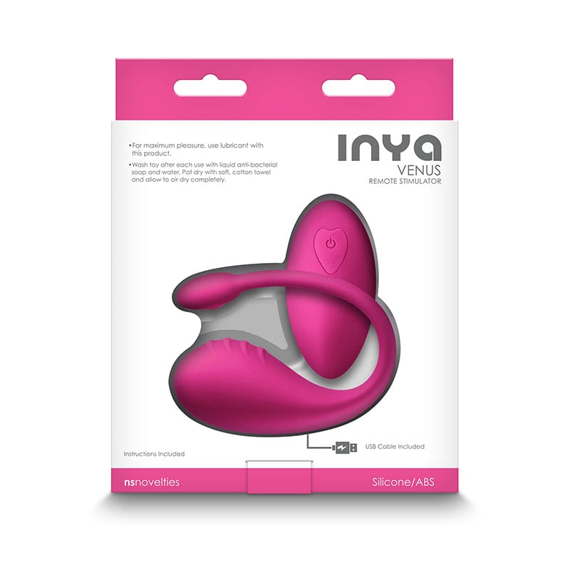 NS Novelties VIBRATORS Pink INYA Venus -  -  USB Rechargeable Stimulator with Remote 657447105623