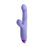 NS Novelties VIBRATORS-RABBIT Purple Luxe Nova -  -  24.9 cm USB Rechargeable Thrusting Rabbit Vibe 657447104961