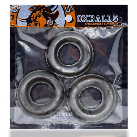 Fat Willy Three Piece Jumbo Cockrings Black Cockrings