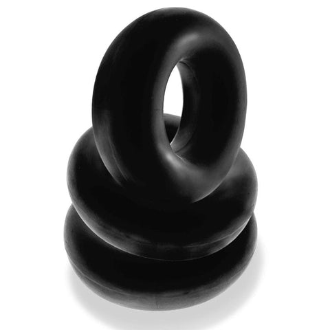 Fat Willy Three Piece Jumbo Cockrings Black Cockrings