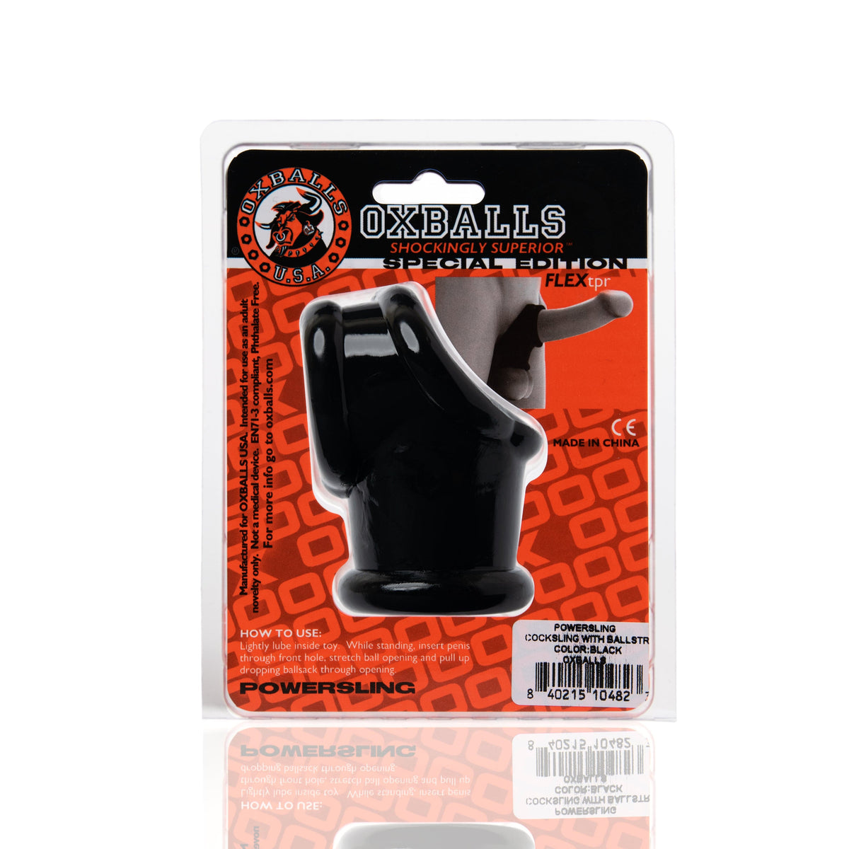Powersling Cocksling and Ballstretcher Black > Cock Ring > Sling