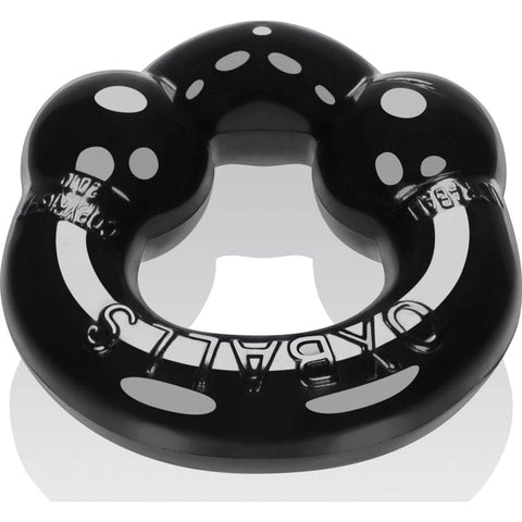 Ultraballs 2 Pack Cockring Black and Clear Cockrings