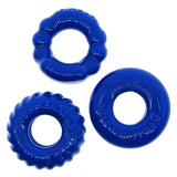 OxBalls Adult Toys Blue / One Size OxBalls Bonemaker 3 Pc Cockring Set Pool Blue 840215121707