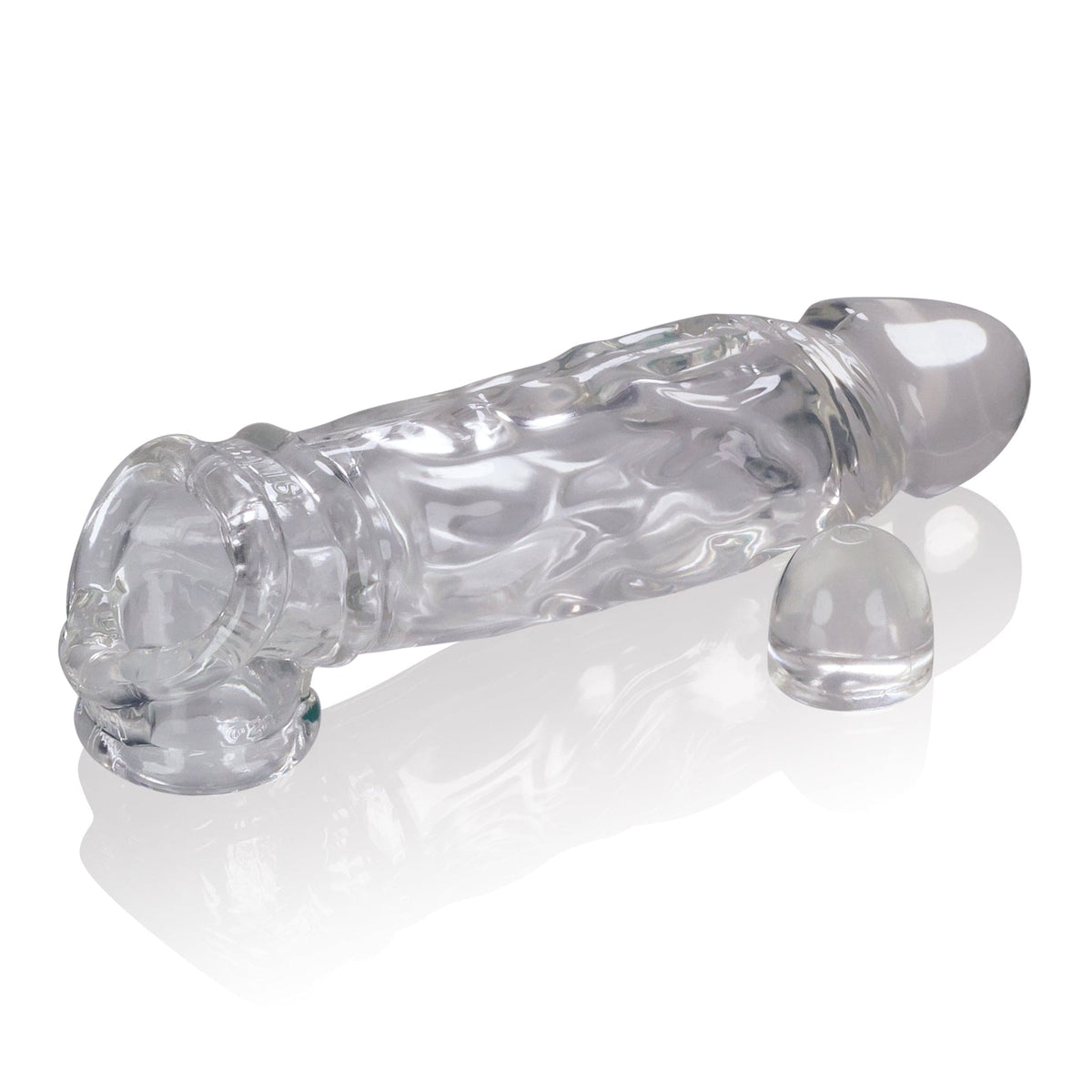 Butch Cocksheath Clear 8.5 Inch Length Enhanced Girth Sleeve > Sex Toys For Men > Penis Sleeves