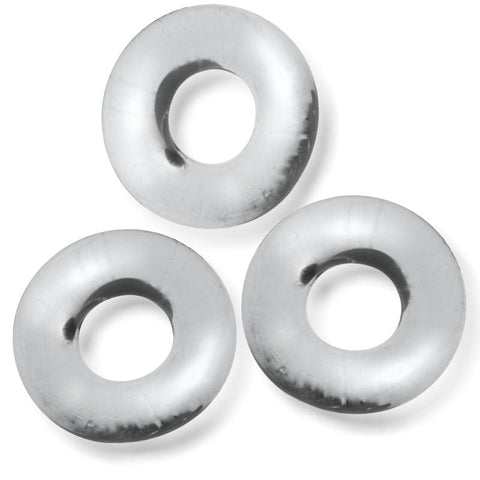 Fat Willy 3 Piece Jumbo Cockrings Clear for Enhanced Pleasure and Performance Cockrings