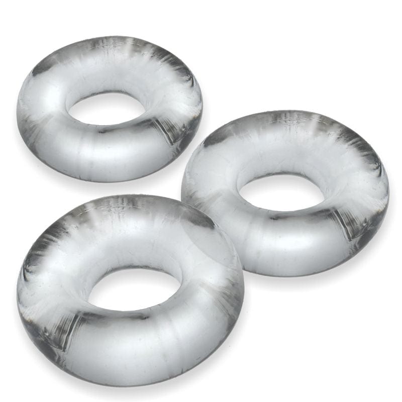 Fat Willy 3 Piece Jumbo Cockrings Clear > Cock Ring > Sets