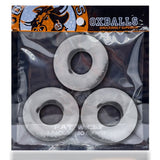 OxBalls Adult Toys Clear / One Size OxBalls Fat Willy 3 Pc Jumbo Cockrings Clear 840215121059
