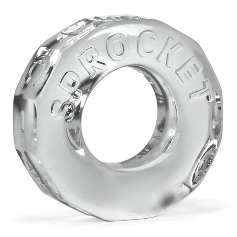 Sprocket Cockring Clear Super Stretch Fit 2.75 Inch Inner Circumference COCK RINGS