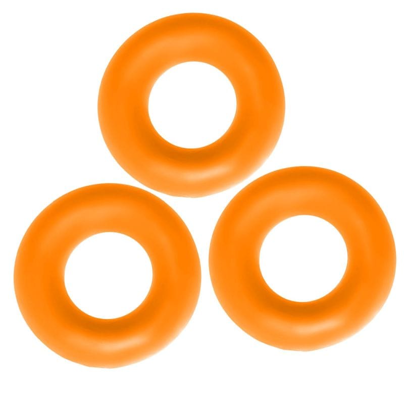 Fat Willy 3 Pc Jumbo Cockrings Orange Cockrings