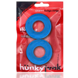 OxBalls Adult Toys Teal / One Size Hunky Junk Stiffy 2 Pc Bulge Cockrings Teal Ice 840215121080