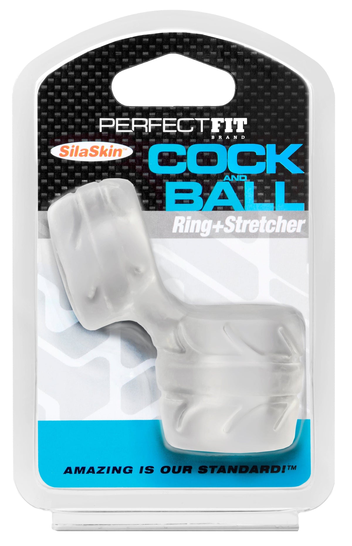 SilaSkin Clear Cock Ring and Ball Stretcher > Cock Ring > Sling