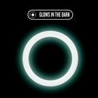 Performance Silicone Glo Cock Ring 1.5in White Glow > Cock Ring > Single