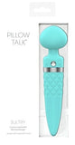 Pillow Talk Adult Toys Teal Pillow Talk Sultry Dual Ended Warming Massager Teal 677613268198