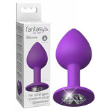 Pipedream ANAL TOYS Fantasy For Her Little Gem Medium Plug - Purple 8.1 cm Butt Plug With Jewel Base 603912758788