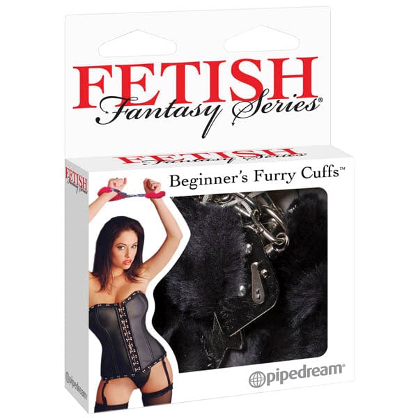 Pipedream BONDAGE-TOYS Black Fetish Fantasy Series Beginner's Furry Cuffs 603912247589