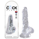 King Cock  4'' Cock with Balls -  10.1 cm Dong