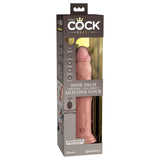 Pipedream DONGS Flesh King Cock Elite 9'' Vibrating Dual Density Cock with Remote Dildo 603912769449