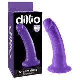 Pipedream DONGS Purple Dillio 6'' Slim -  15.2 cm Dong 603912742275