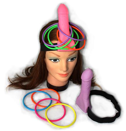 Pipedream GAMES Bachelorette Party Favors Dick Head Hoopla - Ring Toss Game 603912229516