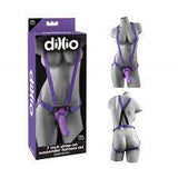 Pipedream STRAP-ONS Purple Dillio 6'' Strap-On Suspender Harness Set -  15.2 cm Strap-On with Suspender Harness 603912744552