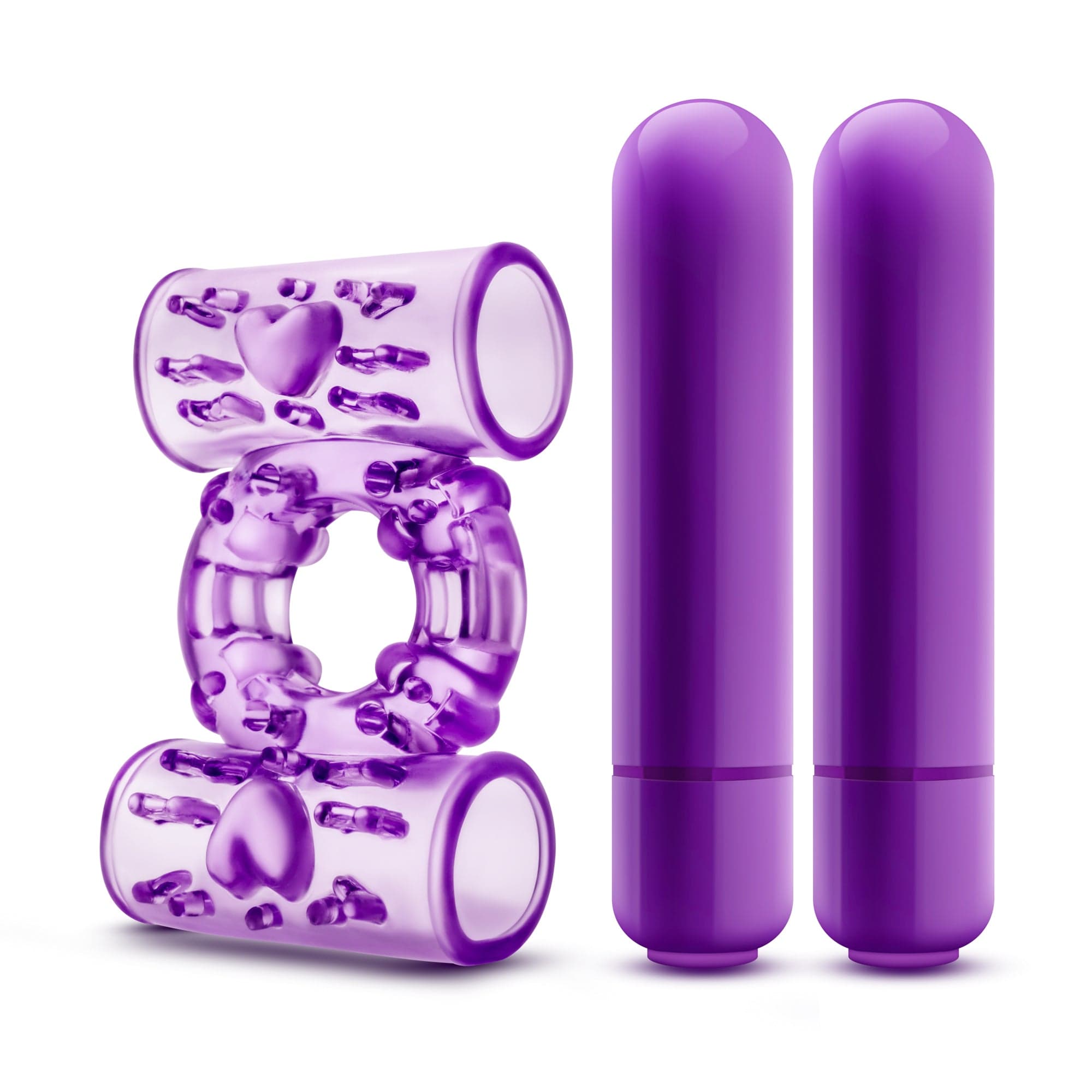 Play With Me Double Play Dual Vibrating Cock Ring Purple – Adult Stuff  Warehouse